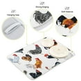 thumbnail image 4 of Roosters Pattern Dish Drying Mat Microfiber Kitchen Mats Large Counter Absorbent Dish Pad Drainer Rack 16"x18", 4 of 7