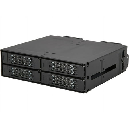 UPC: 0884826504979 | ICY DOCK ToughArmor MB699VP-B Rugged Full Metal 4 Bay 2.5  NVMe U.2 SSD Mobile Rack For External 5.25  Bay