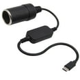 thumbnail image 1 of USB C Male To 12V Adapter | USB To Car Power Socket Converter Connector 1Pack, 1 of 6