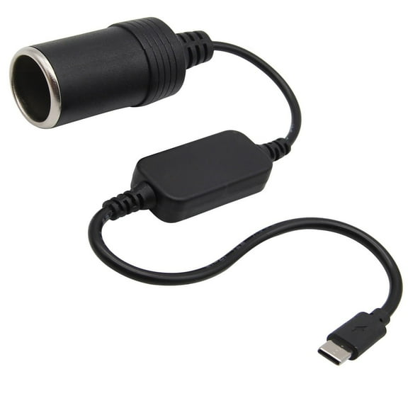 USB C Male to 12V Adapter - USB to Car Power Socket Converter