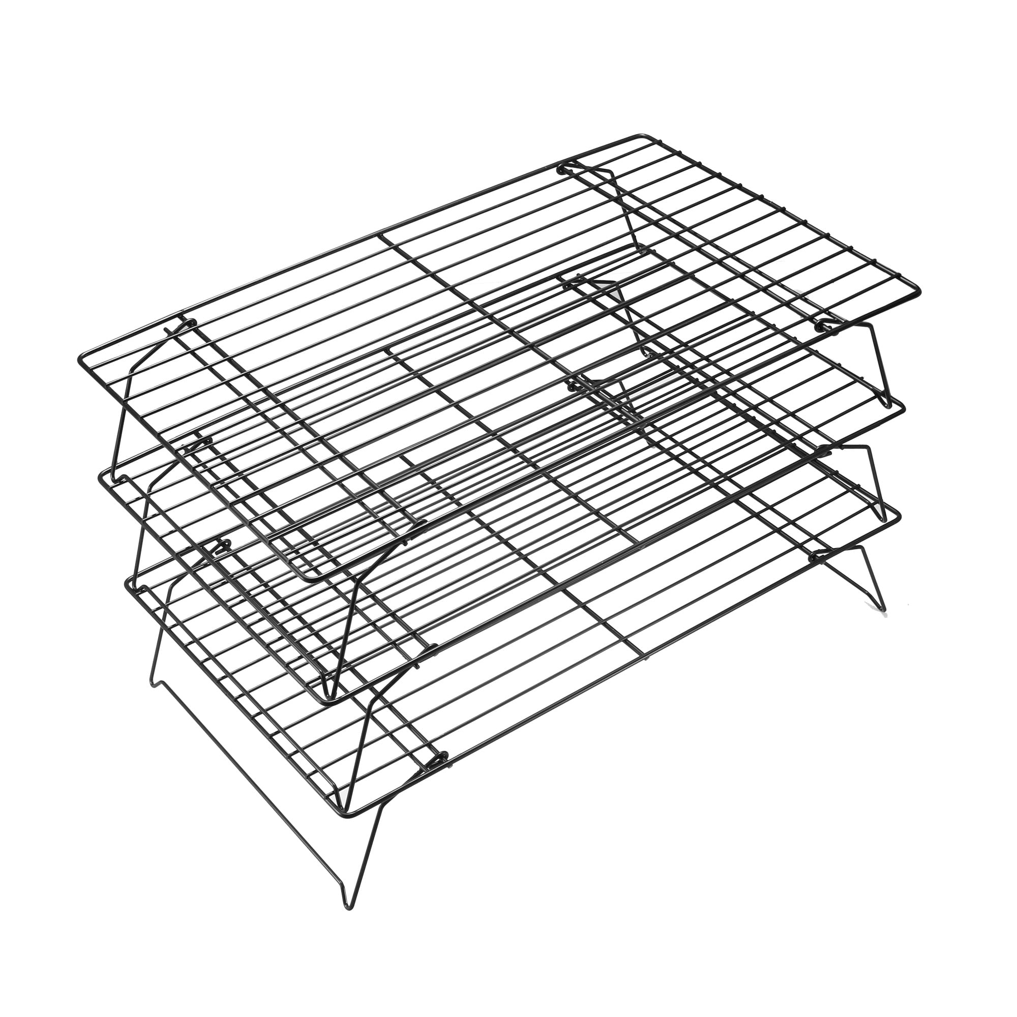 Cooling Rack Set, Carbon Steel 3Tier Stackable Rack for Baking Cooking