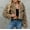 A01_Khaki, variant on Womens Fleece Thermal Blazer Long Sleeve Athletic Stretch Varsity Jackets Relaxed Fit Comfort Casual Relaxed Fit Lapel Blouse Blazer