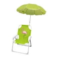 thumbnail image 1 of S SERENABLE Chaise de Camping pour Enfants avec Parasol Chaise de Plage pour Camping Randonnée Pêche Flamant Rose, 1 of 9