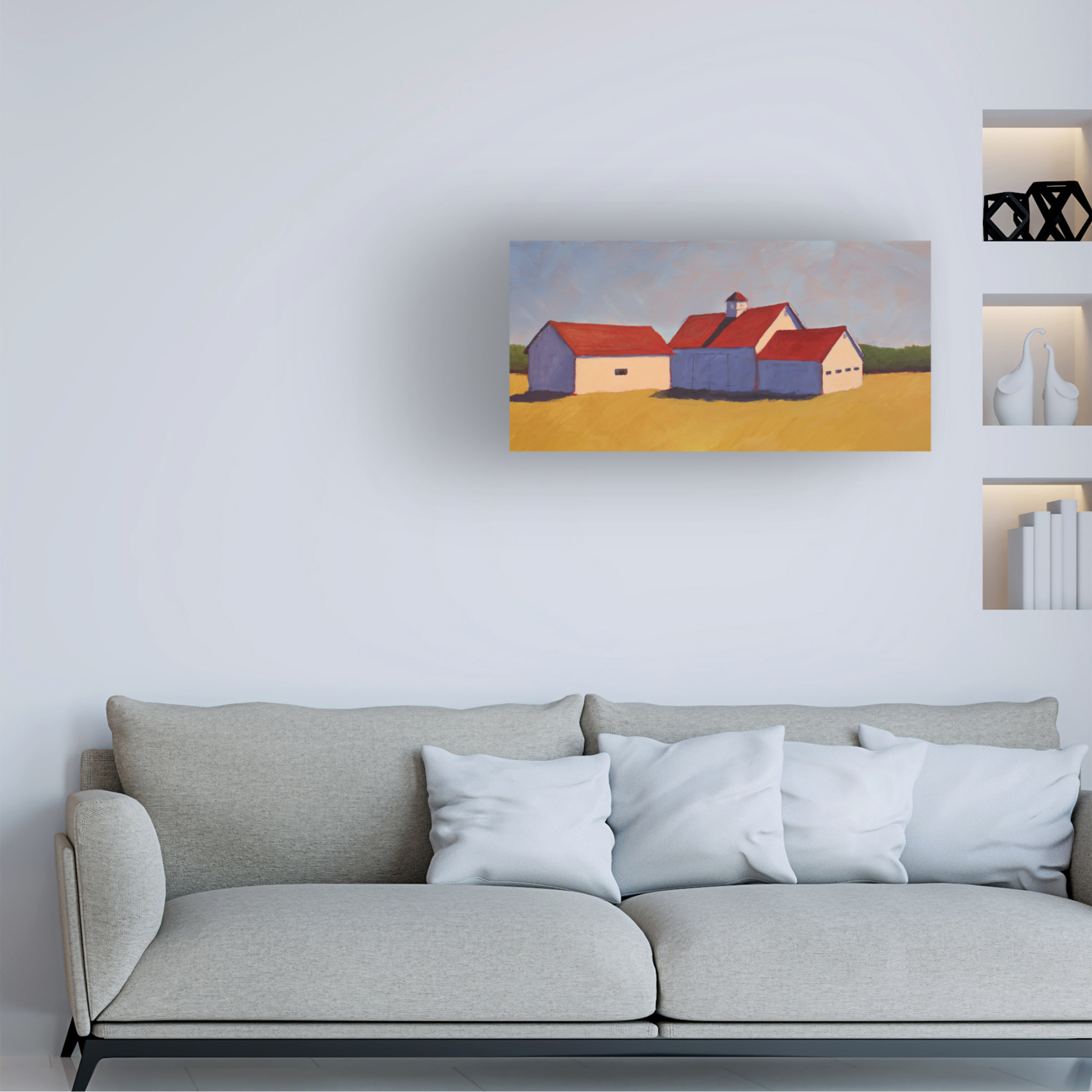 Trademark Fine Art Carol Young Barn on the Range I Canvas Wall Art