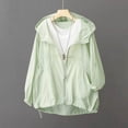 thumbnail image 7 of Unir Lightweight Summer Sun Shrug Jacket for Women, Hooded Zip Front, Breathable Polyester Casual Outerwear, 1 Piece, M-XXL, Plus Size Friendly, 7 of 7