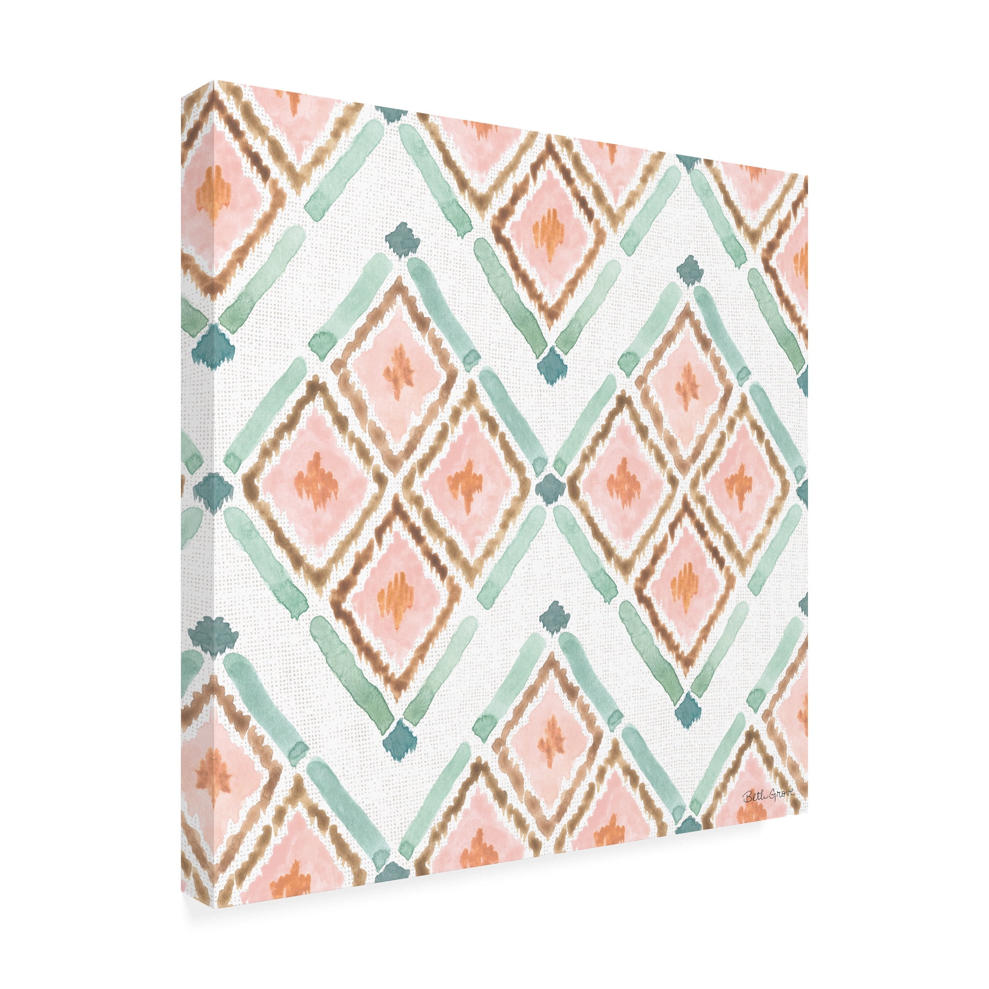 Trademark Fine Art 'Watercolor Coast Pattern VA' Canvas Art by Beth Grove