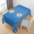 thumbnail image 6 of Modern Blue Table Cloth Waterproof Tablecloths, Abstract Diamond Luxury Gradient Tablecloth Dining Table Cover for Kitchen Party Tabletop Outdoor, Rectangle Tablecloth 60x120 Inch, 6 of 9