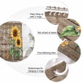 thumbnail image 6 of Yellow Sunflower Waterproof Fabric Shower Curtain,Butterfly Sunshine Brown Farmhouse Wood Waterproof Fabric Shower Curtain for Bathroom Curtains Bathtubs Shower Curtains with 12 Hooks Long 72x78in, 6 of 8