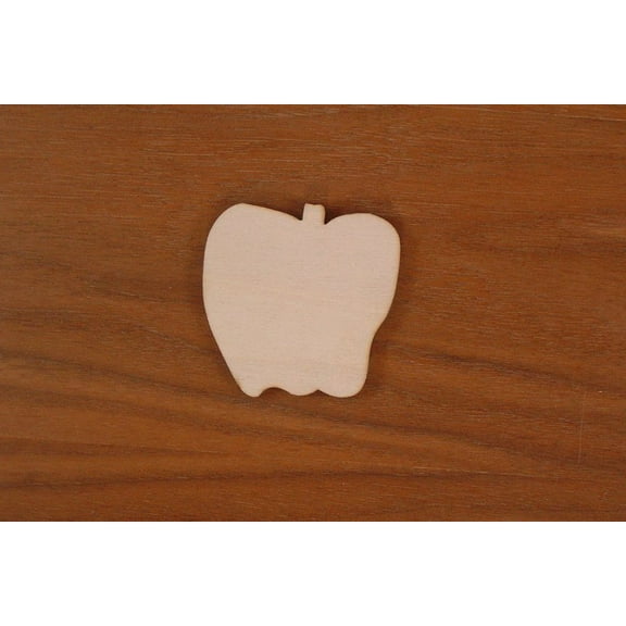 Apple Wood 1/4 x 6 PKG 6 laser cut wooden Apple by Woodnshop