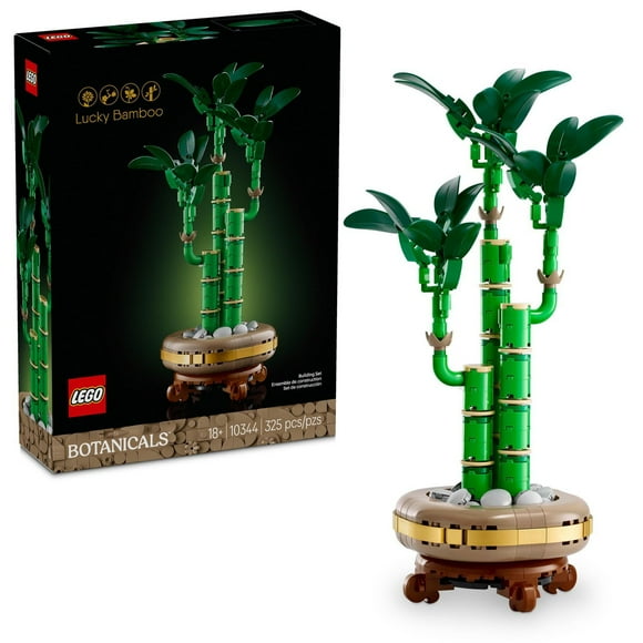 LEGO Botanicals Lucky Bamboo Building Set - Artificial Plants for Indoor Home Décor, Adults Ages 18+ - Fake Plants Decoration for Table, Desk, Office - Gift Idea for Birthday - 10344, Includes 325 Pieces, Ages 18+