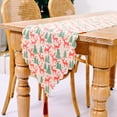thumbnail image 3 of Camino de de Navidad, manteles individuales cómodos resistentes al desgarro, mantel impreso decorativo, diseño de sala de estar, nuevo Kits de decoración para fiestas alce rojo árbol verde Kearding HA068957-06, 3 of 6