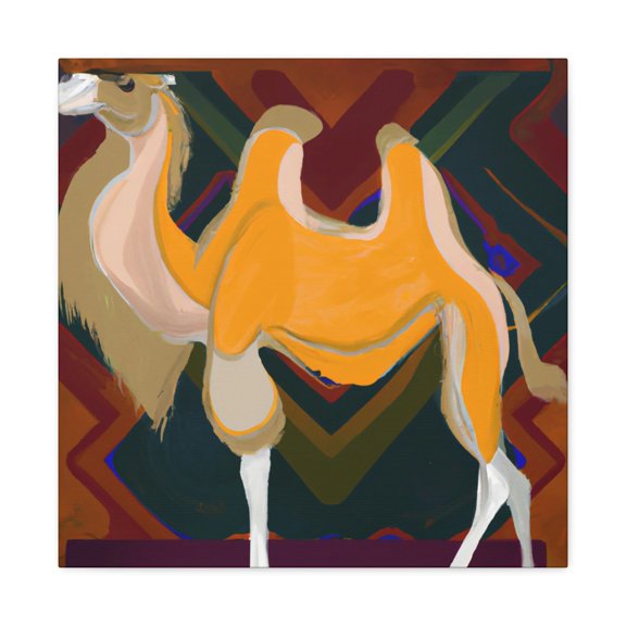 Camel Oasis Reflection - Canvas