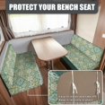 thumbnail image 2 of HELLHERO Elastic Band Spandex Fabric RV Dinette Cushion Covers Compatible with Camper Travel Trailer, Camper Cushion Covers for RV Sofa, Flowers, 2 of 9