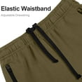thumbnail image 5 of BIG ELEPHANT Boy's Athletic Shorts with Zipper Pockets and Drawsting, Youth Boys Casual Shorts, 3-Pack, Sizes: 7-17Y, 5 of 9