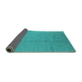 thumbnail image 2 of Ahgly Company Indoor Rectangle Oriental Turquoise Blue Industrial Area Rugs, 5' x 8', 2 of 4