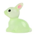 thumbnail image 2 of YAZHPA Easter Luminous Mini Resin Bunny Little Small Glow In The Dark Rabbit Bunny Figures For Dollhouse Micro Fairy Garden Decor Easter Egg Fillers Party Favors Gift Decoration, 2 of 8