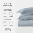 thumbnail image 3 of Ultra Soft & Breathable - Duvet Cover Set - King/Cal-King Light Blue Bedding by Comfort Canopy, 3 of 11