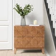 thumbnail image 2 of Tina's Home Modern 2-Drawer Solid Wood End Table with Built-in USB & Power Outlet, Small Space Storage Cabinet for Living Room, Office (Seadrift), 2 of 8