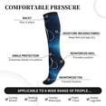 thumbnail image 3 of Lsque Cat Sketch Pattern Sport Compression Socks for Men & Women 15-20 mmHg Knee High Nurse Pregnant Running Medical and Travel Athletic, 3 of 6