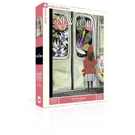 New York Puzzle Company Next Stop Spring 500 Piece Jigsaw Puzzle