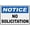 Warning Sign 3, variant on Notice No Soliciting Sign 8"x12", Aluminum Tin Warning Signs for Home Outdoor Garden, Durable Weatherproof Policy Sign for Entrance