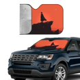 thumbnail image 4 of Windshield Sun Shade Foldable Car Front Window Sunshade For Car Suv Trucks Vans - Best Heat Shield Blocker Visor Cover Blocks Uv Rays And Keeps Your Vehicle Cool-Medium, 4 of 5