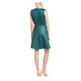thumbnail image 2 of NATORI Womens Green Sleeveless V Neck Short Fit + Flare Party Dress Size: 16, 2 of 2