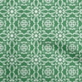 thumbnail image 1 of oneOone Silk Tabby Green Fabric Asian Block Floral Sewing Craft Projects Fabric Prints By Yard 42 Inch Wide, 1 of 4