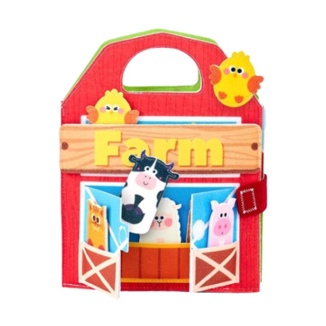 Libro de tablero ocupado para niños pequeños Regalo educativo de actividades tranquilas para niños 1-3 Fe Sentud Fine Motor Skills Learning Toy