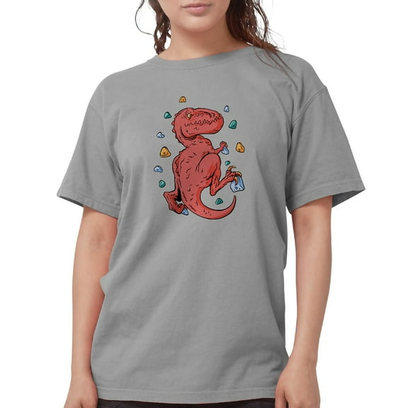 CafePress - Trex Indoor Rock Climbing T Shirt - Womens Comfort Colors® Shirt