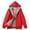 Red, variant on felwors Women's Flannel Casual solid Full Zip Up Sherpa Lined Hoodie Jacket Coat with Pockets Navy, XXXL