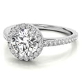 thumbnail image 4 of Auory Elegance Moissanite Round Halo Ring for Women, 4 of 10