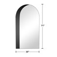 71"x38" Arched Full Length Mirror Shadow Floor Standing Mirror,Black
