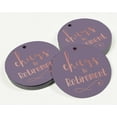 thumbnail image 3 of Inkdotpot Pack Of 50 Real Rose Gold Foil Paper Tags Cheers To Retirement Favor Hang Tags, 3 of 6