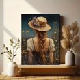thumbnail image 6 of UXIEQU 12x16 Inch Dreamy Moonlit Meadow Woman Canvas Wall Art Mystical Decor, 6 of 8
