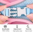 thumbnail image 4 of Reflective dog collar Durable dog collar mesh Breathable Vest Style Braces and Lead Rope Adjustable Dog Chest Back Set (Pink), 4 of 7