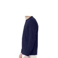 thumbnail image 3 of Hanes Essential Long Sleeve T-Shirt, Men's Crewneck Classic Fit Tee, Navy M, 3 of 5