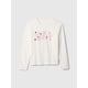 thumbnail image 3 of Remera de Manga Larga con Logo GAP para Niñas Blanco Roto Talla L, 3 of 3