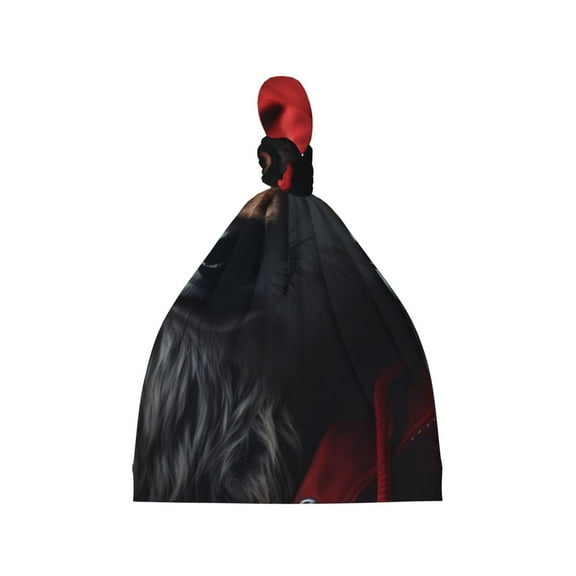 Gaeub Mysterious Hooded Wolf Baby Beanie Soft Knotted Cap Baby Newborn Hats for Infant Baby Girls Boys Caps 0-6 Months