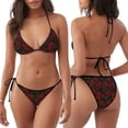 thumbnail image 3 of Balery Rose Pijama Estampado Bikini de Dos Piezas para Mujer - Conjunto de Bikini Ajustable Sexy y Cómodo para Playa, 3 of 6