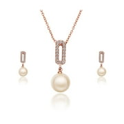 Fresh Water Pearl Drop Necklace and Earrings Set