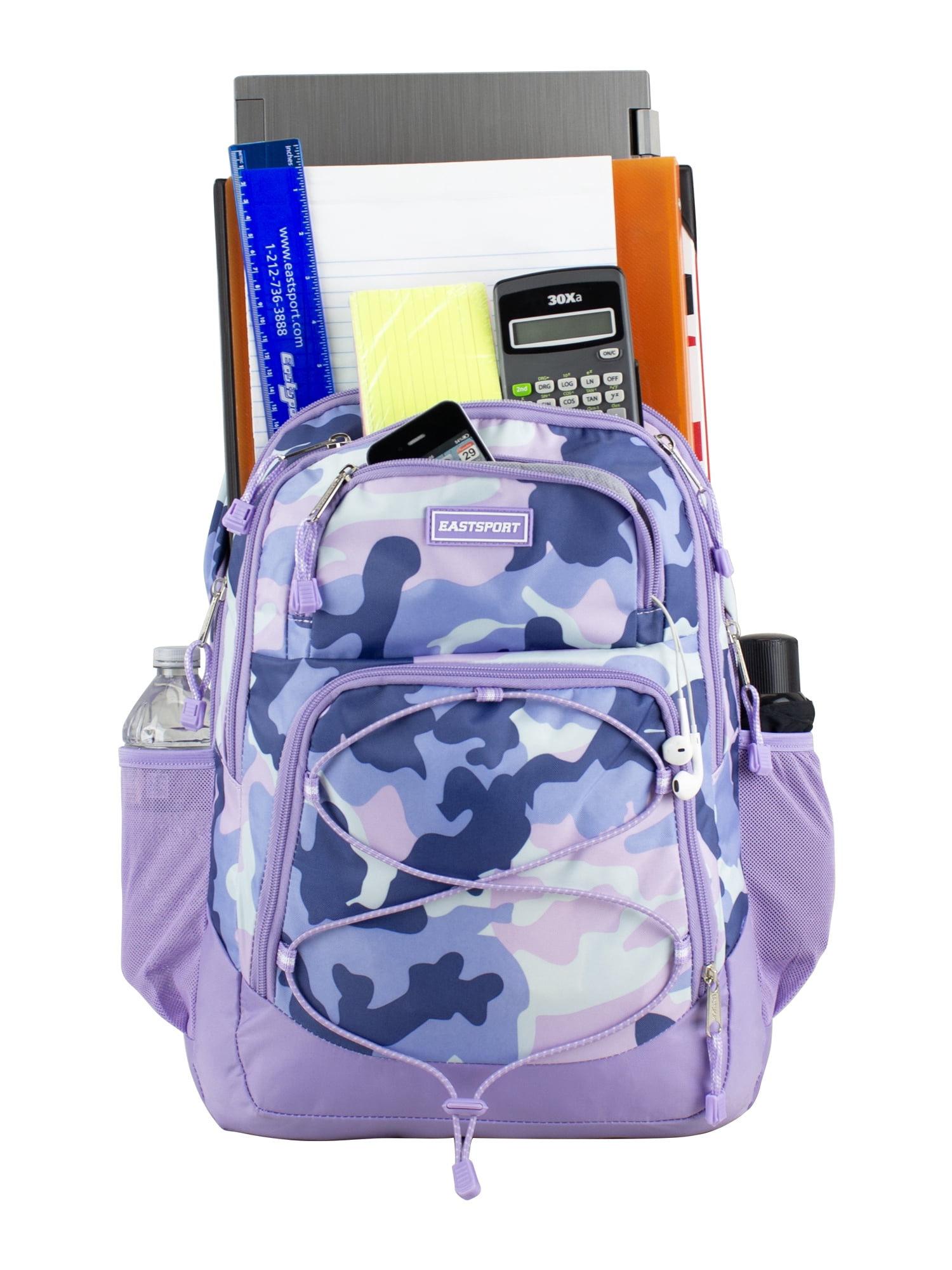 Eastsport Unisex Surge Sport Backpack, Purple Army Camo