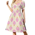 thumbnail image 2 of Vestido de manga corta con plato de poni vestidos para mujer Falda de mujer Vestidos de fiesta para mujer Vestidos de fiesta Vestido, 2 of 7