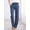 Blue, variant on Women's Plain Cotton And Linen Drawstring Loose Casual Wide Leg Trousers
