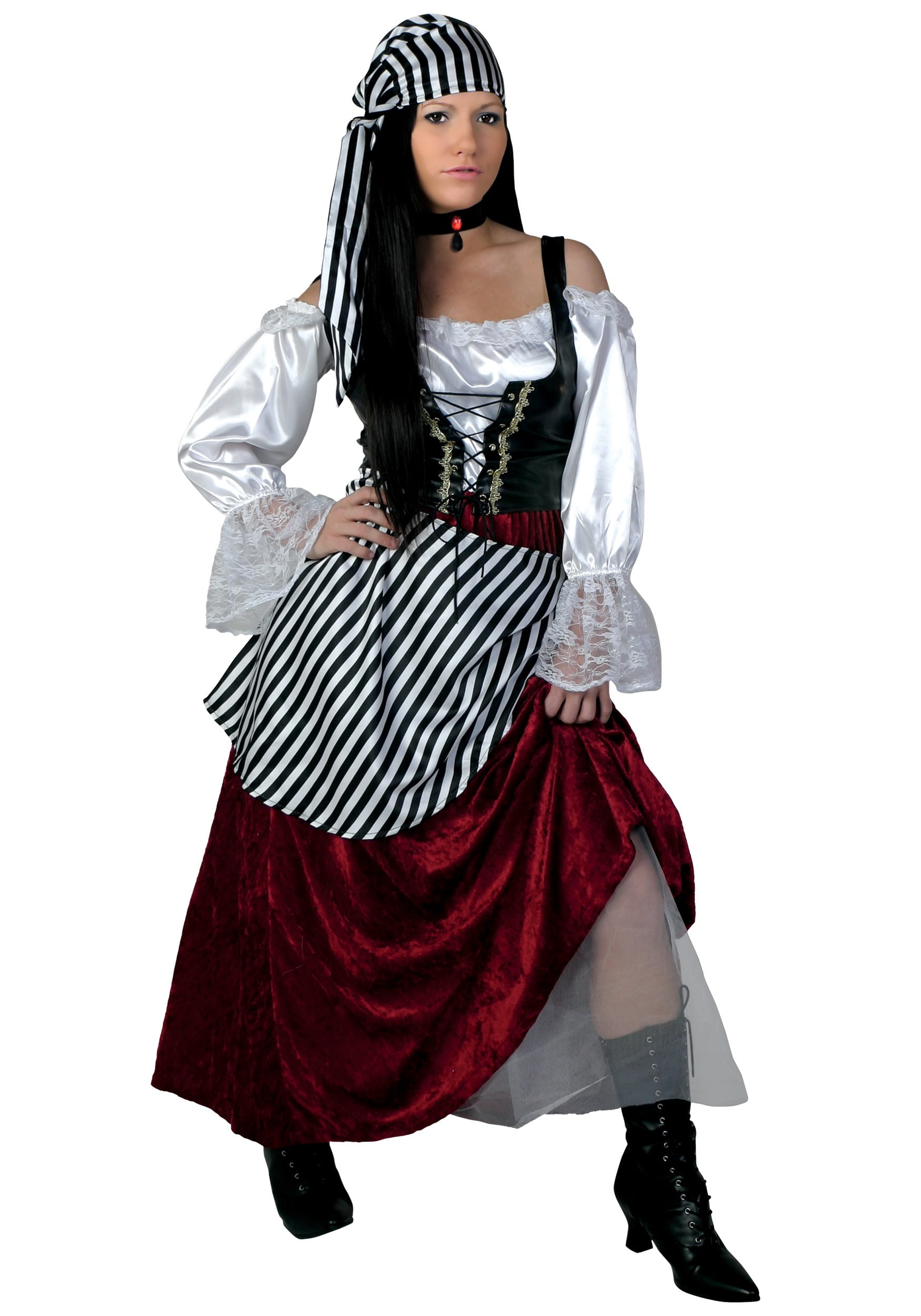 Knoglemarv Hør efter skrivebord Plus Size Deluxe Pirate Wench Costume - Walmart.com