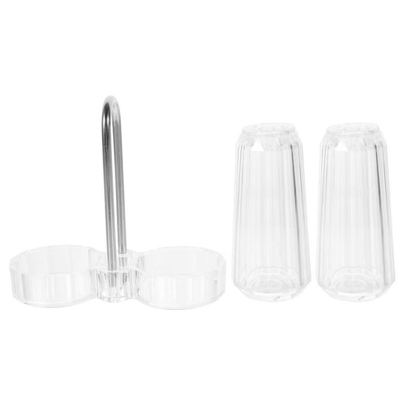 HONITANO Square Acrylic Shaker Bottles 1 Set For Condiments Reusable In Home Kitchen