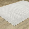 thumbnail image 3 of Oriental Weavers Montecito Area Rug - 094W8 - 7'10" x 10'10" - in White/ Grey - Classic Casual Style, Stain Resistant, Family and Pet Friendly , Dining, Living Room Rug, 3 of 3