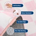 thumbnail image 4 of Garvee 10'x13' Checkered Cherry Area Rug Washable Border Carpet, Soft Non-Slip Low Pile Farmhouse Rug for Living Room Bedroom Home Office, Pink, 4 of 9