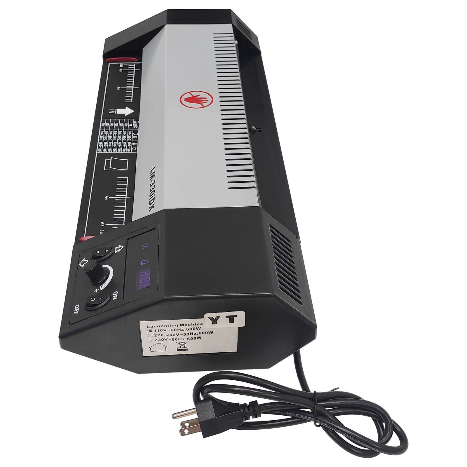 A3 Laminator Hot&Cold Laminating Machine 110V 4 Rolls Metal Laminating Machine
