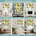 thumbnail image 6 of Tie Up Curtains for Windows Geometric Valance Adjustable Balloon Curtain Abstract Modern Yellow Tie Up Shades for Kitchen Living Room Bedroom Privacy Curtain Drape 34x45 Inch, 6 of 9